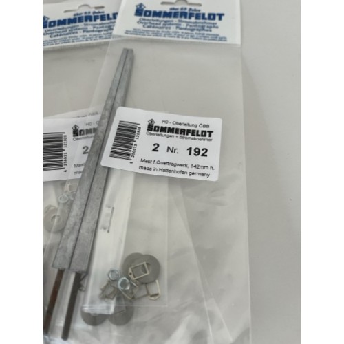 SOM192 ÖBB Mast für Querträgerwerk 142 mm hoch (2 Stk=1 VPE) Ep.III-VI SOM192 ÖBB Mast für Querträgerwerk 142 mm hoch (2 Stk=1 VPE) Ep.III-VI