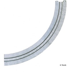 Tillig AKTION 87756 - Straßenbahn Gleis gebogen einspurig R250/90° - Pflastersteine Tillig AKTION 87756 - Straßenbahn Gleis gebogen einspurig R250/90° - Pflastersteine
