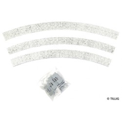 Tillig AKTION 87866 - Bodenfläche gebogen R204/45° - Pflastersteine